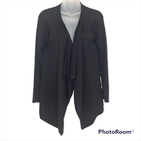 Cable & Gauge Black Long Sleeve Cardigan Size L - Picture 1 of 5